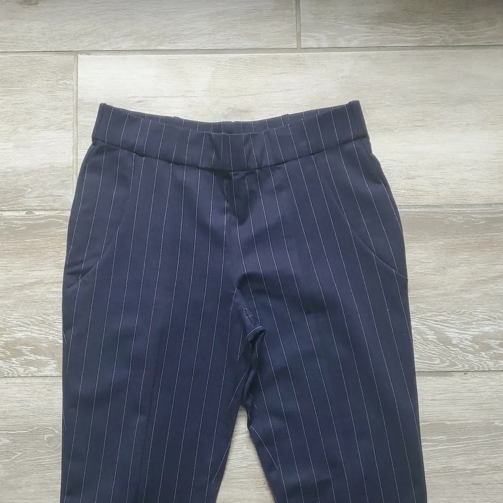 Jones & Co Jones New York Elastic Waist Pinstripe Pants - Image 3