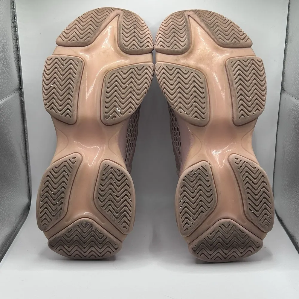 Steve Madden NY90 Chunky Sneakers Blush Pink Mesh | Y2K Streetwear Vibe Size 7.5 - Image 4