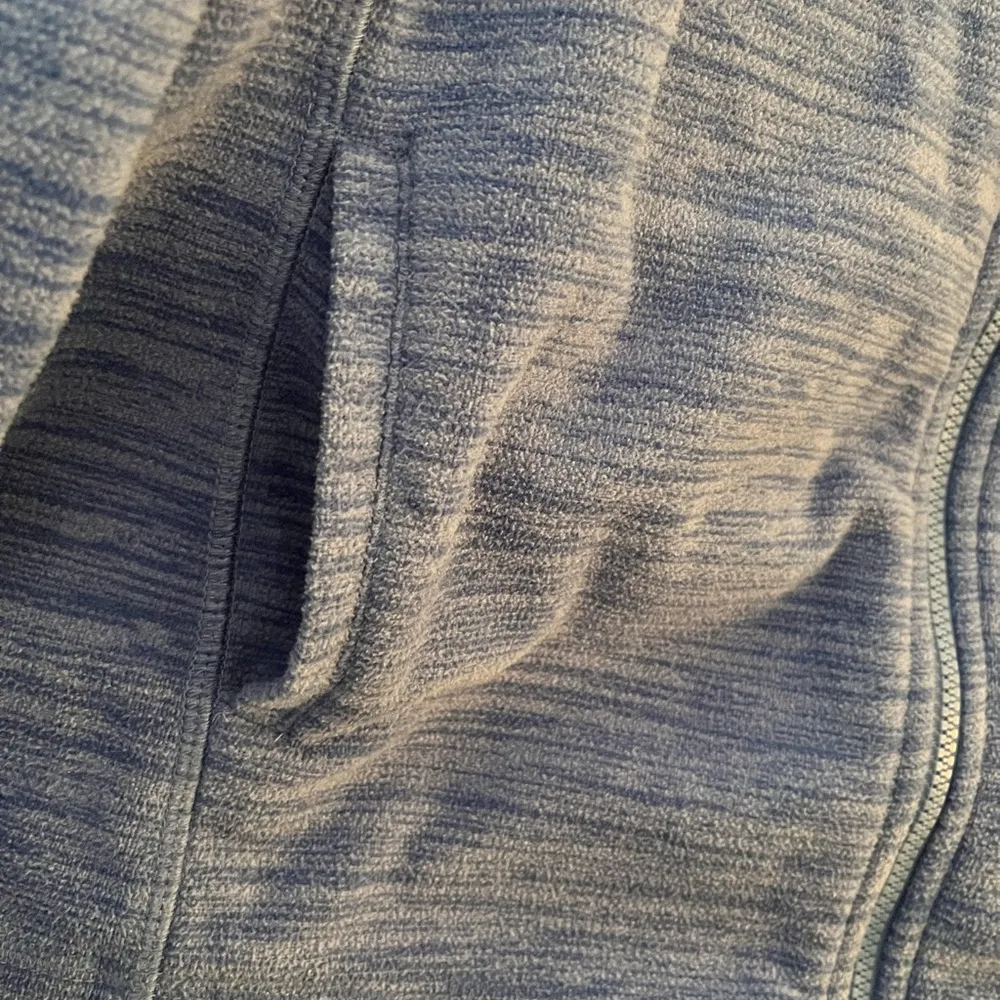 Gray and Blue Zip-Up Jacket - Image 2