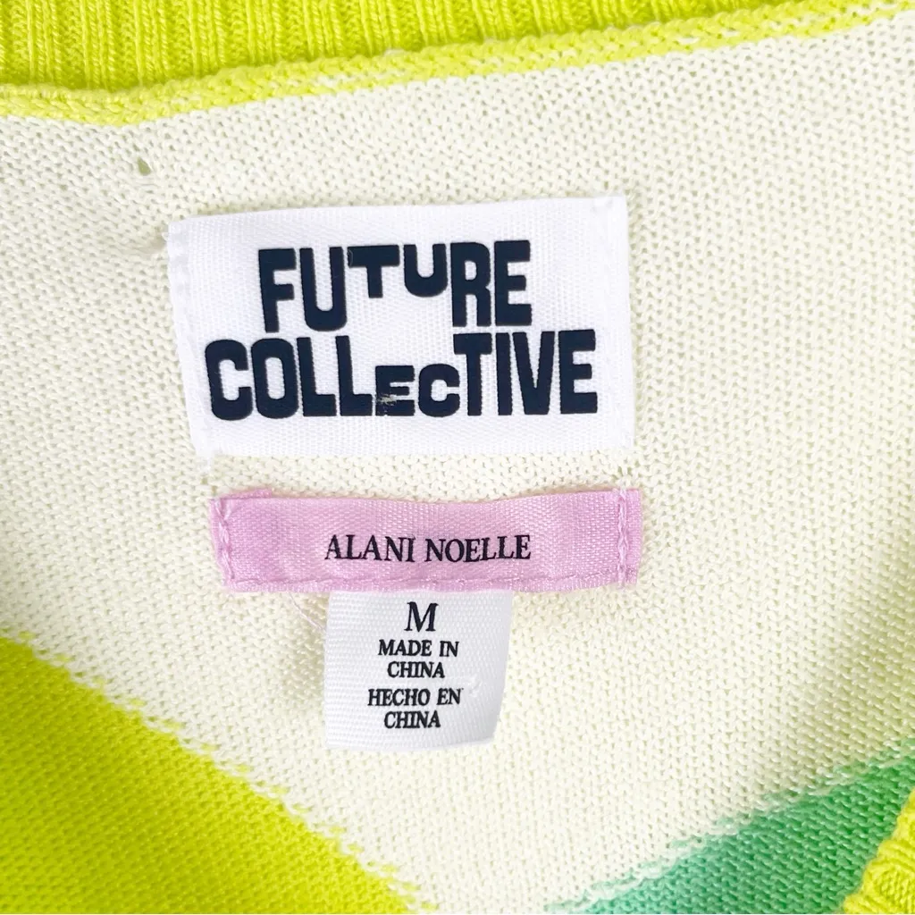 FUTURE COLLECTIVE x ALANI NOELLE Abstract Print Long Sleeves Sweater Size Medium - Image 3
