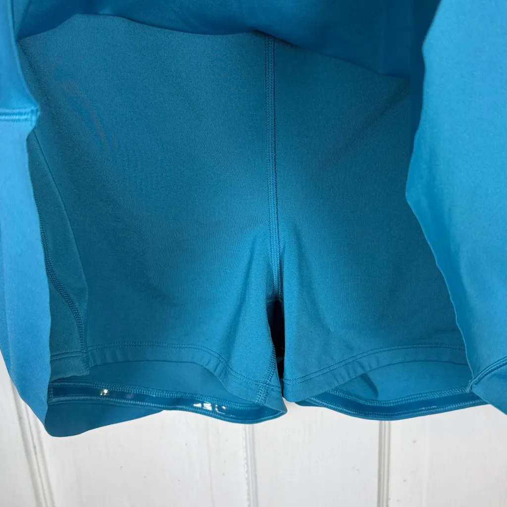 Athleta Ace Tennis Golf Activewear Skort Skirt 13.5" in Pacific Blue W2075 Sz L - Image 5