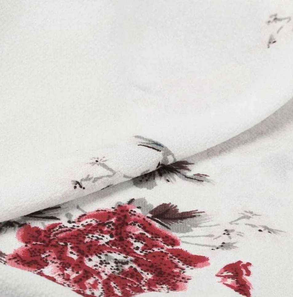 Off Shoulder Floral Romper White - Image 3