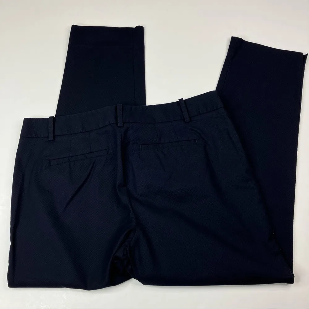 Talbots | Hampshire Navy Textured Skinny Pants 10 PETITE - Image 5