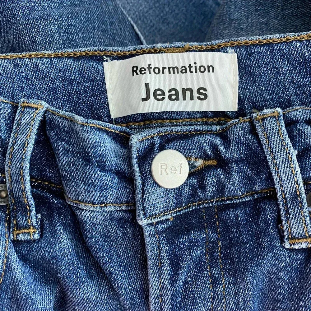 REFORMATION Serena High Waist Skinny‎ Jeans in Kasai Blue Size US 25 - Image 10