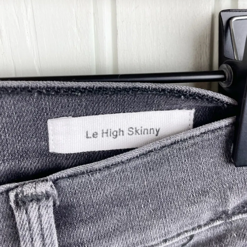 Frame Denim Le High Skinny Jeans Faded Grey Charcoal Wash Women's Size 27 - Image 7