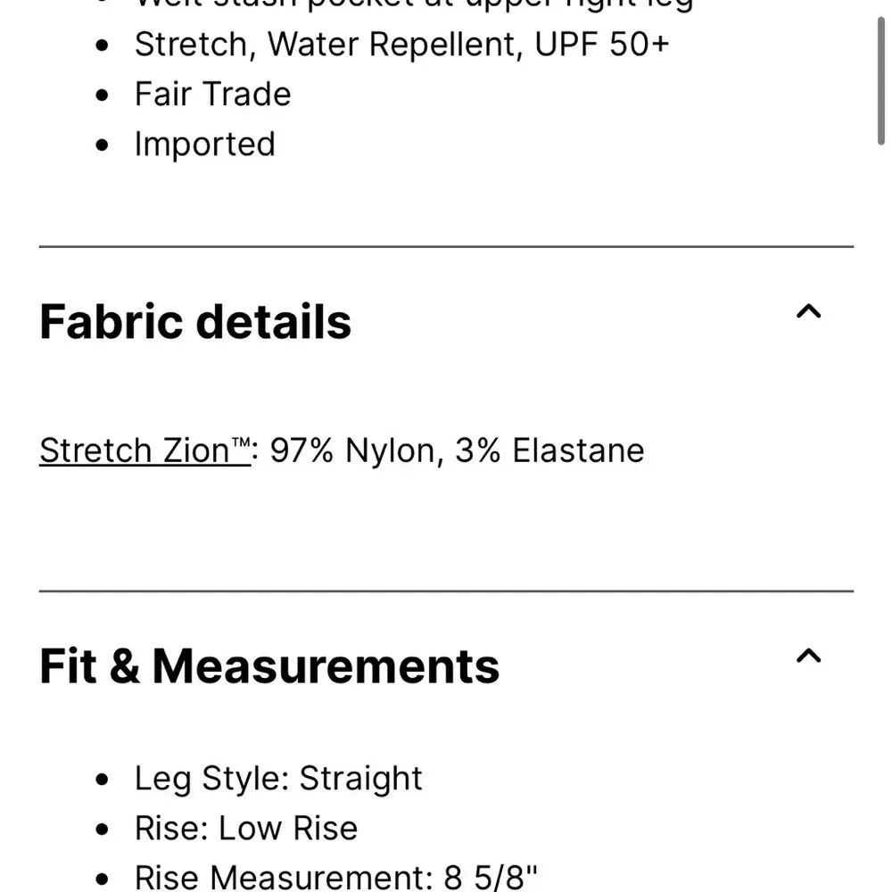 Prana Halle Straight hiking style  Pants Sz 8 in black - Image 12