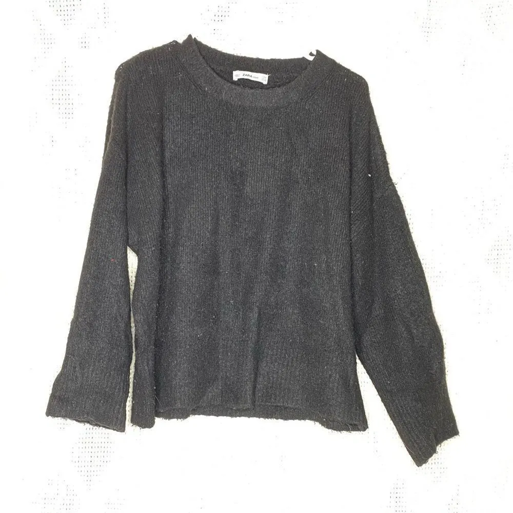 ZARA  Knit Sweater‎ Black - Image 9