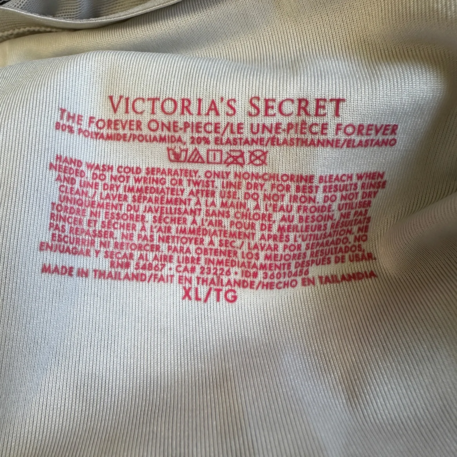 Victorias Secret Forever One Piece Swimsuit Halter Ruched Leopard Print Size XL - Image 5