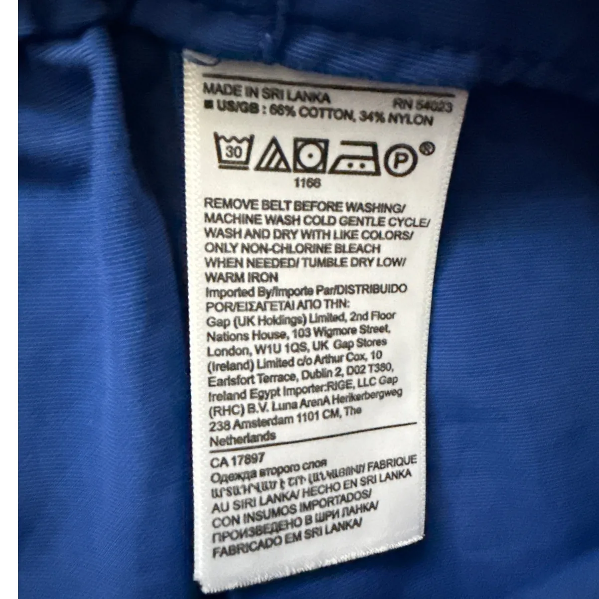 Banana Republic Wide Leg High Rise Paperbag Pant Voltage Blue Size 6 - Image 11