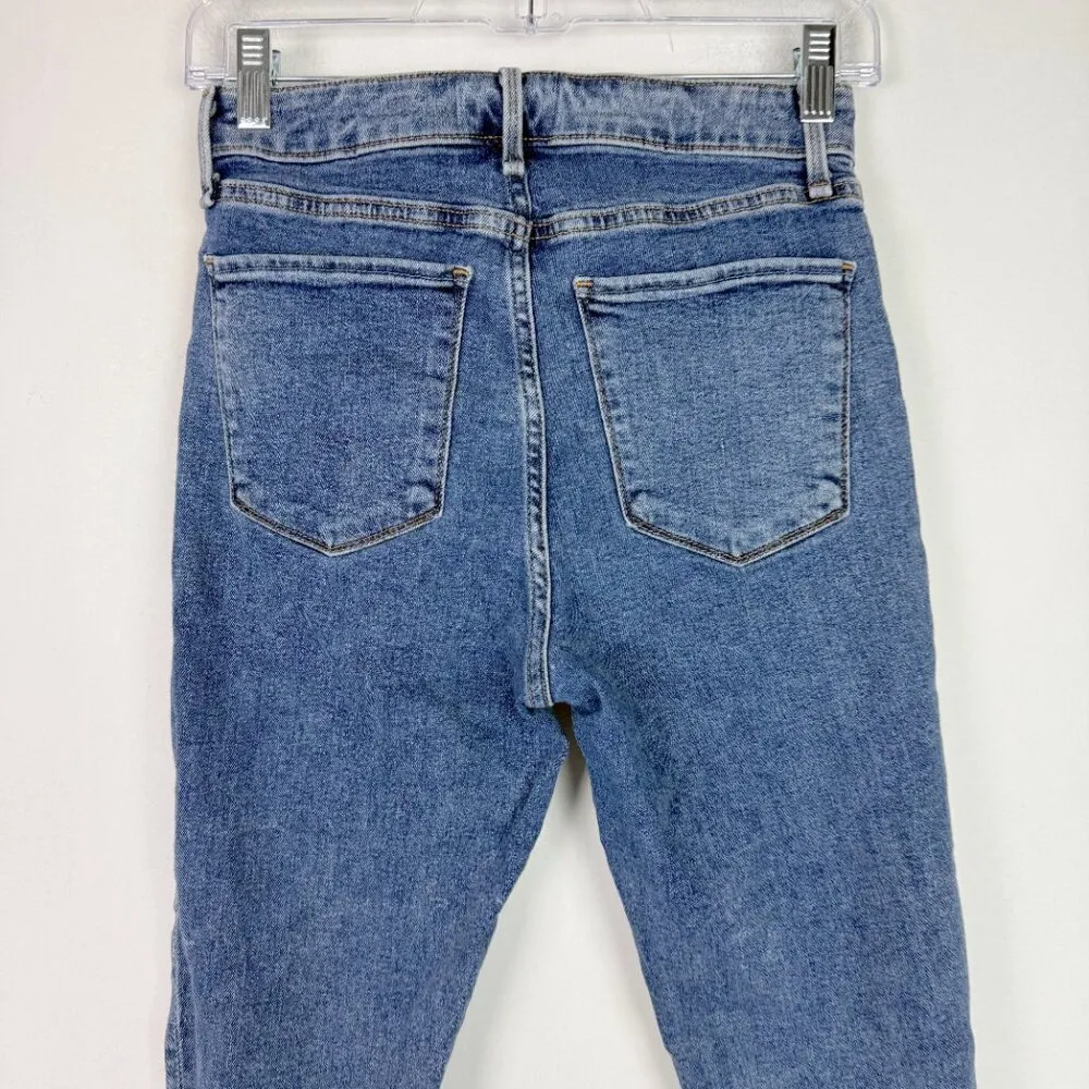 Abercrombie & Fitch Simone High Rise Ankle Jeans Raw Hem Size 26 2S SHORT EUC - Image 7