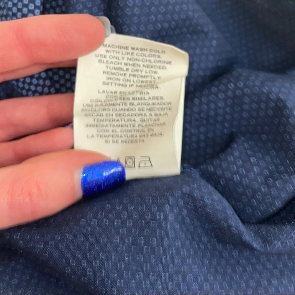 Van Huesen Blue Patterned Women’s Blouse Size XL - Image 11