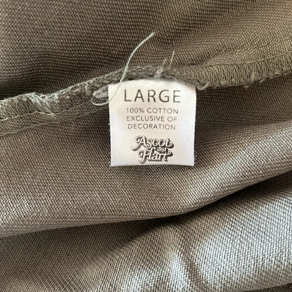 NWT Ascot and Hart Green Khaki Utility Graphic Shirt Jacket AA3 Size L - Image 7