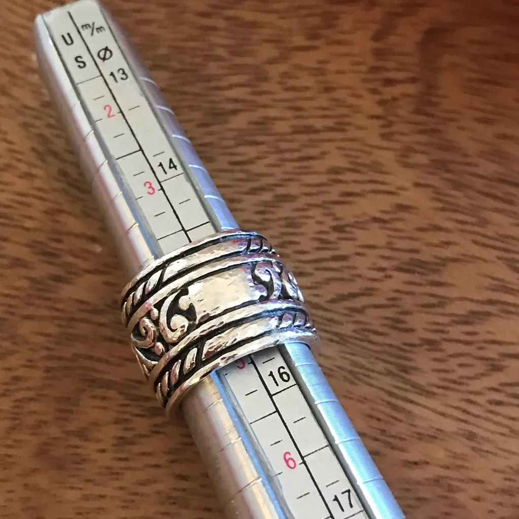 Silpada Black Onyx Sterling Silver Ring Size 5 - Image 8