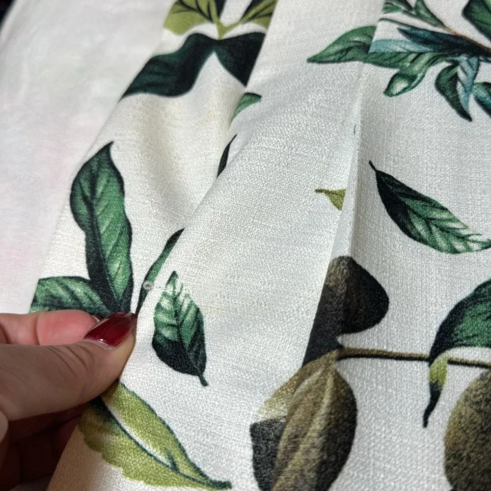 L’Atiste by Amy Tropical Leaf Ruffle Romper Small - Image 12