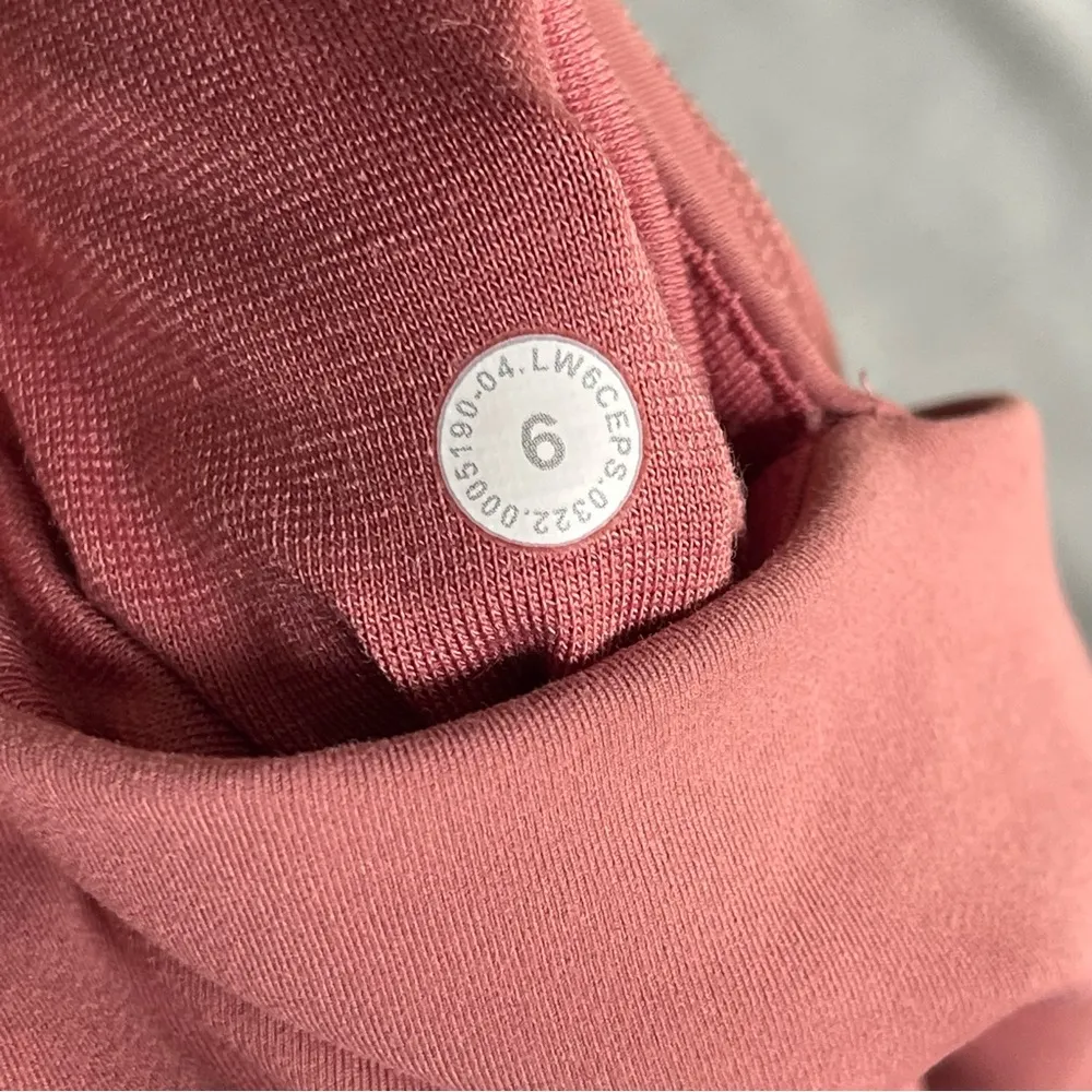 Lululemon Wunder Train High-Rise Crop with Pockets 23" in Brier Rose Pink Size 6 - Image 9