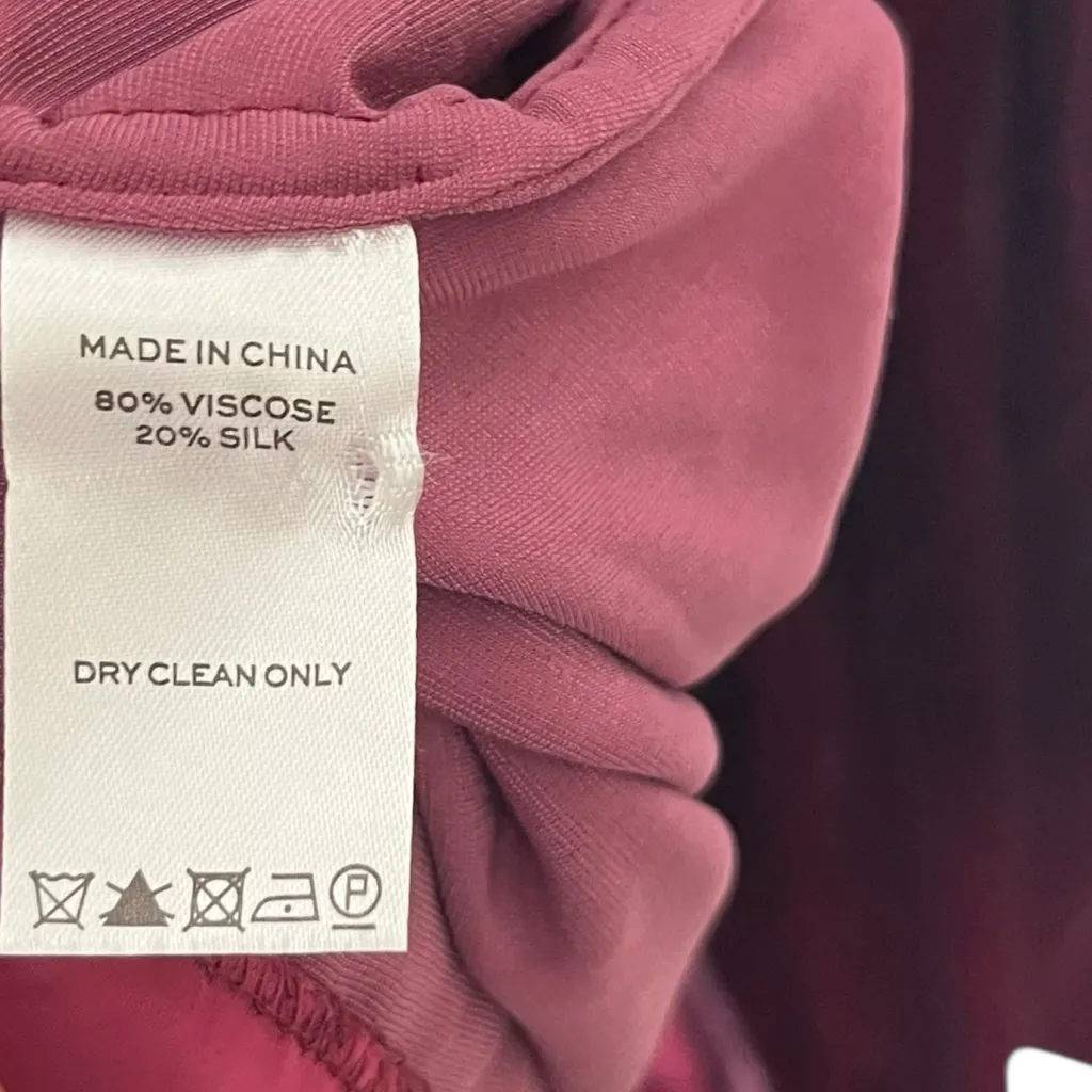 Hill House Akilah Off Shoulder Midi Dress Women’s Size Medium Burgundy Velvet - Image 10