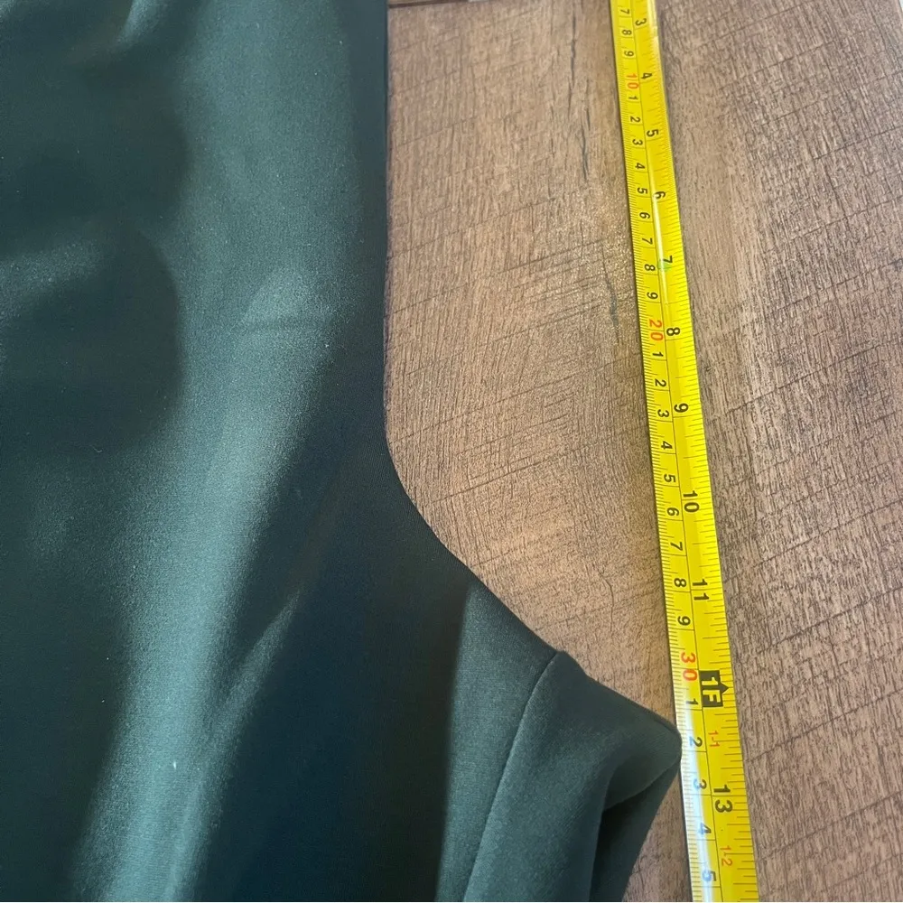 Susan Graver Liquid Knit Pants Womens Size XL Dark Green Front Pockets Classy - Image 7