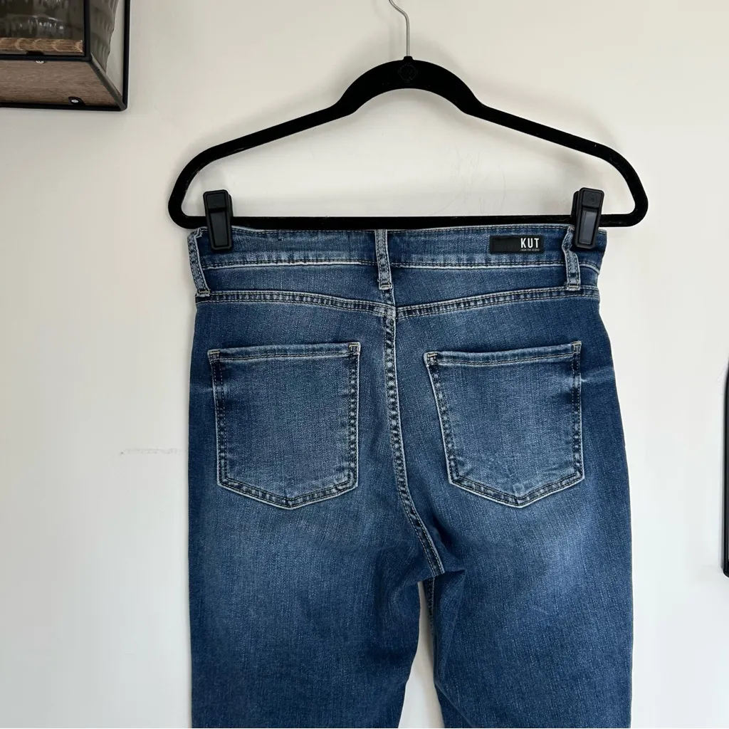 Kut from the Kloth Naomi High Rise Fab Ab Girlfriend Straight Leg Jeans Size 2 - Image 4