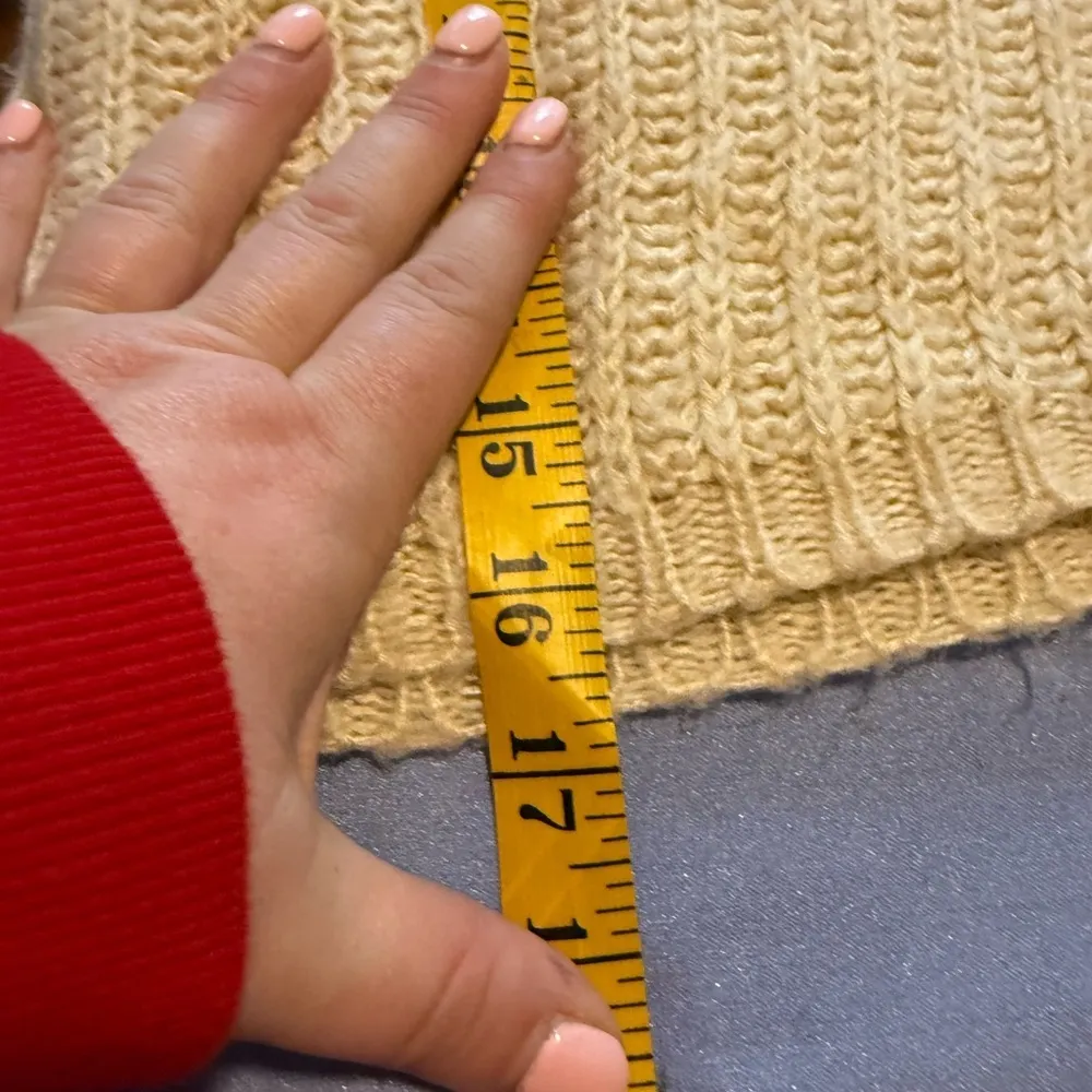 PrettyLittleThing Cream and Brown Cowl Neck Sweater - Image 5