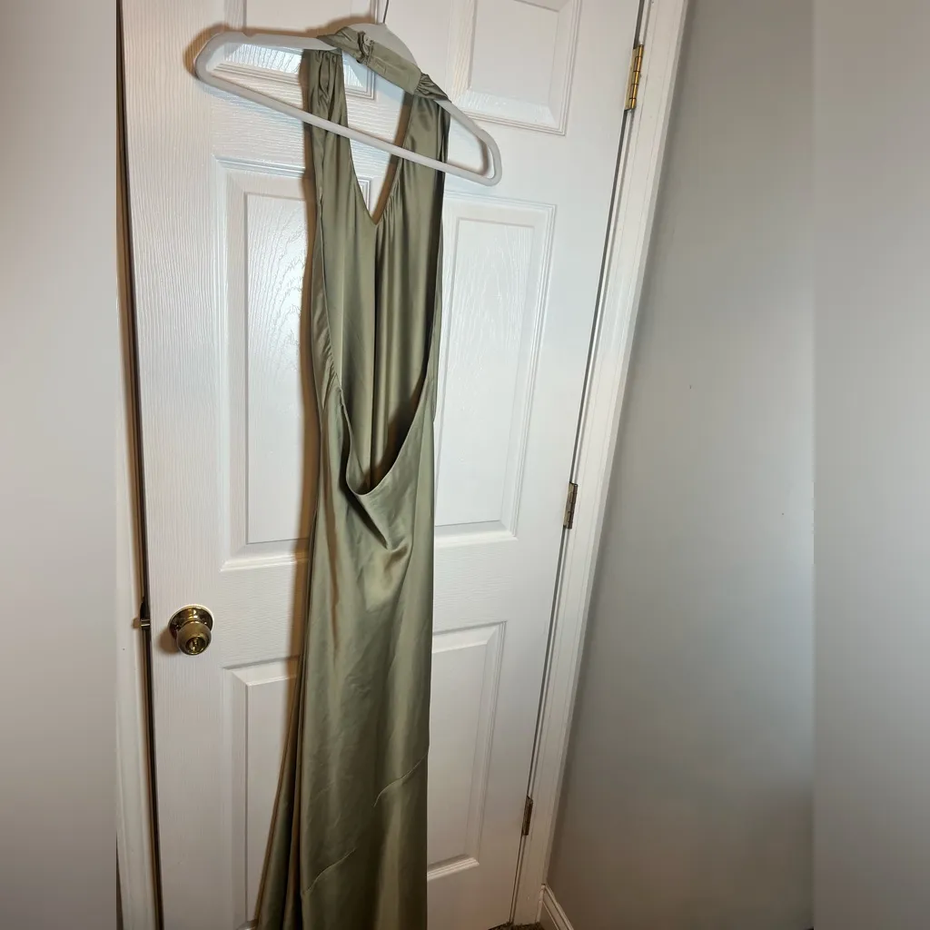 Show Me Your MuMu Jasmine Halter Maxi Dress in Sage - Image 6