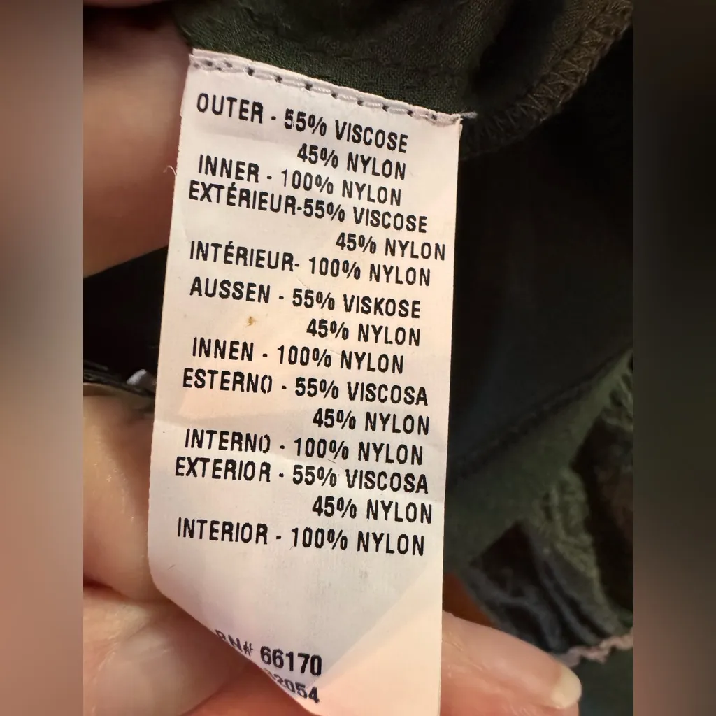 Bl^nk London Green Lace Button Down Blouse - Image 4