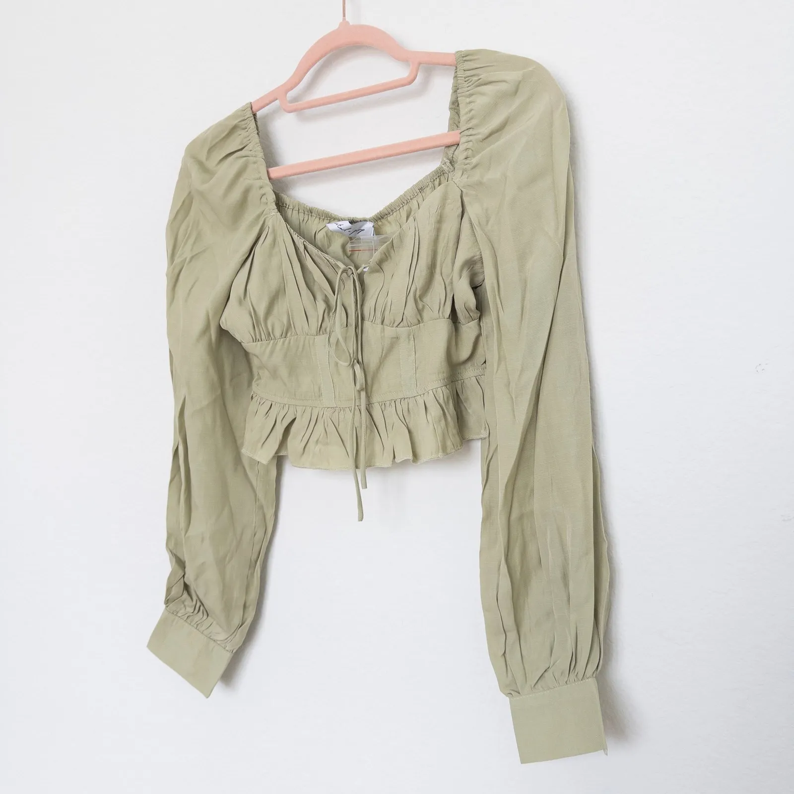 Petal and Pup Womens Milkmaid Top‎ Size XS Crop Cottage Coquette Fairy Grunge - Image 4