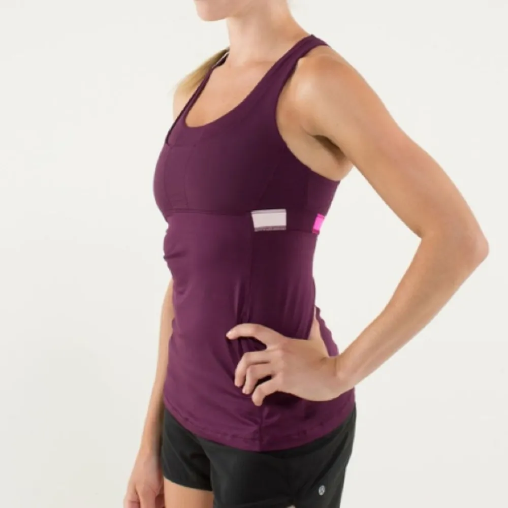 Lululemon Stuff Your Bra Tank II Plum Raspberry - Image 4