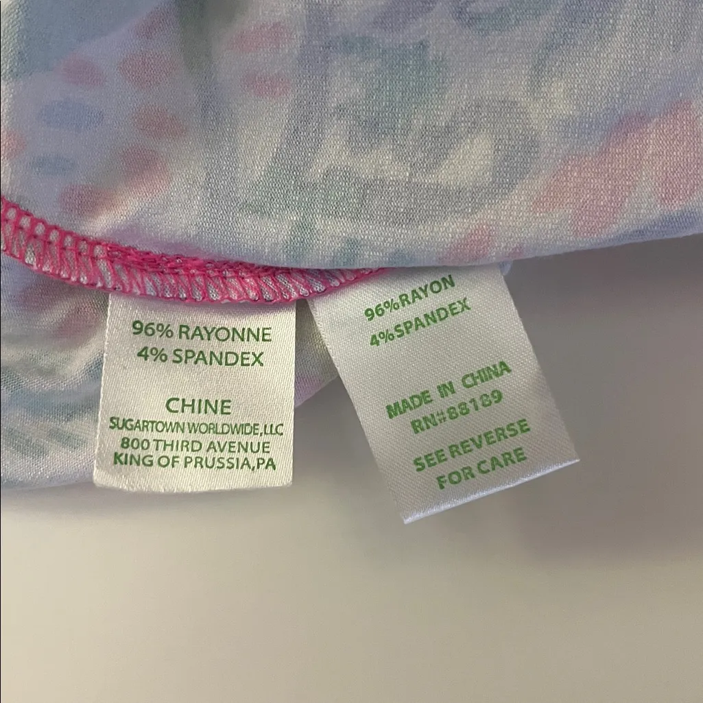 Vineyard Vines Marlisa Maxi Dress Strapless Tropical Pink Blue Green NWT Med - Image 9