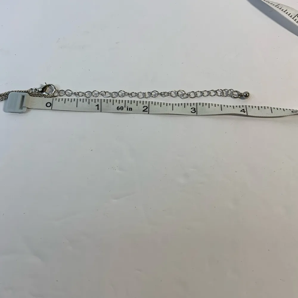 Silver tone snake necklace w/clear rhinestones necklace set of snake earrings - Image 6