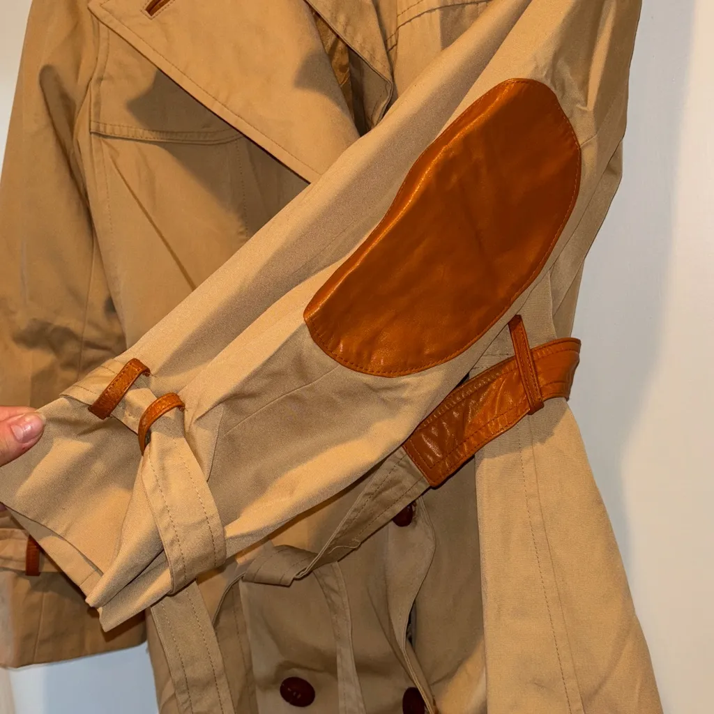 Montgomery Ward Trench Coat Tan Size undefined - Image 4