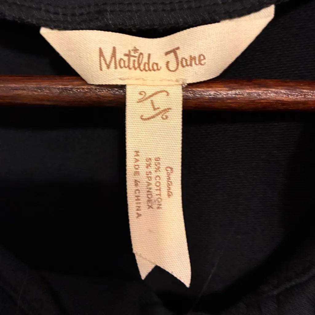 Matilda Jane Black Ruffled Lightweight Jacket - Eco aesthetic - Utility Chic - Image 2