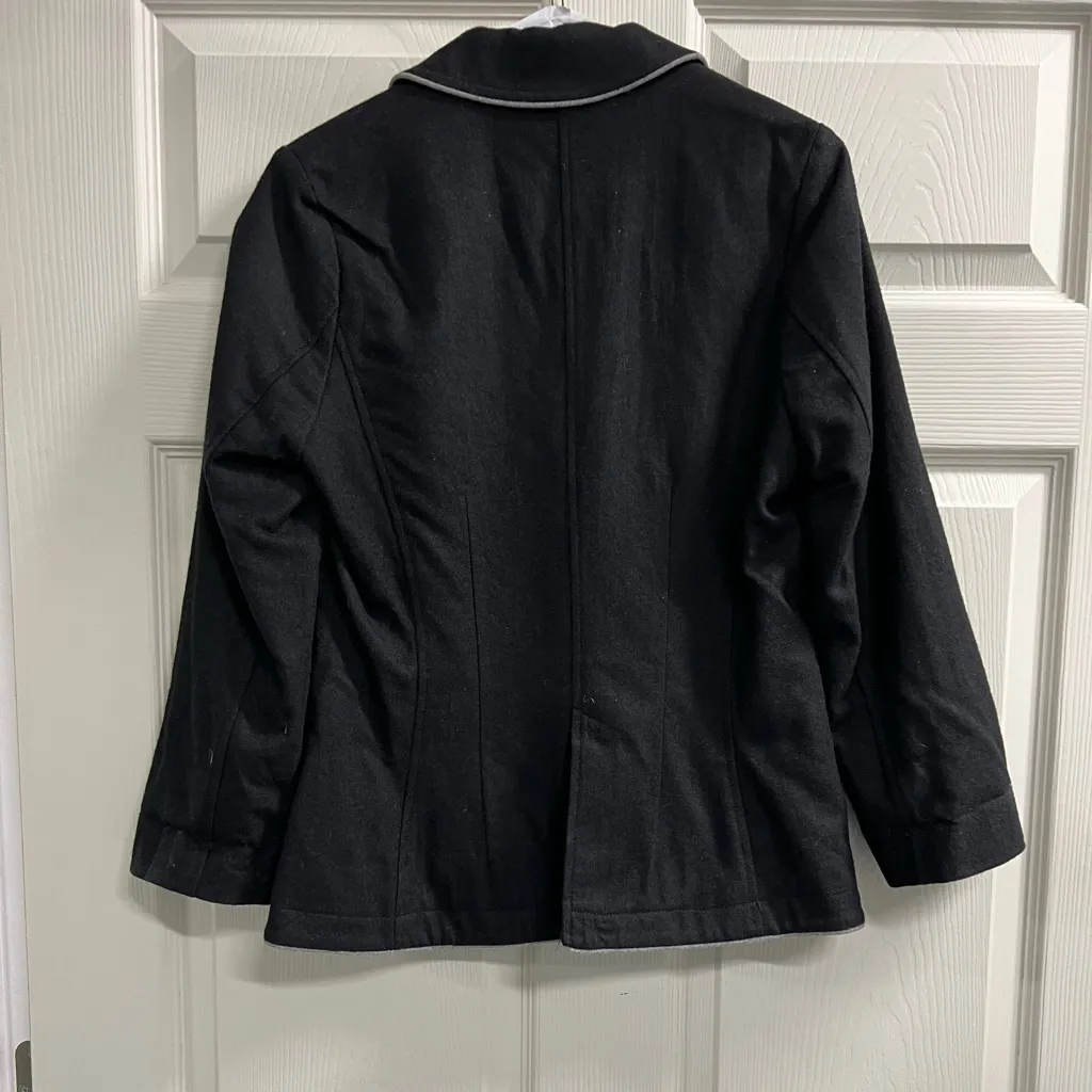 Sashimi Black Wool Blend Lined Blazer - Image 2