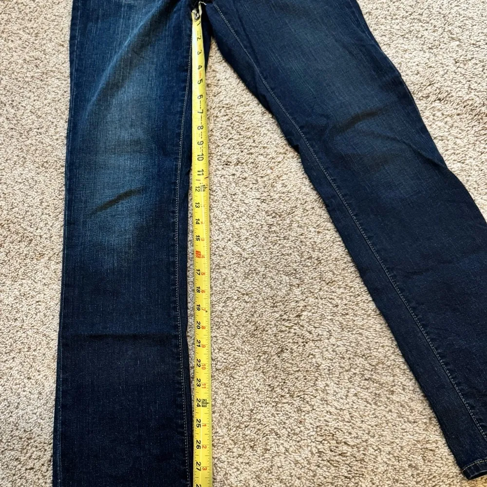 Levi Signature Mid Rise Straight Denim Jeans Dark minimalist everyday denim 4M - Image 8