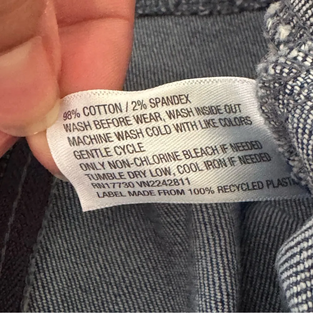 Wild Fable 2 Toned full zip Denim Mini Skirt Raw Frayed Hem Size 8 - Image 8