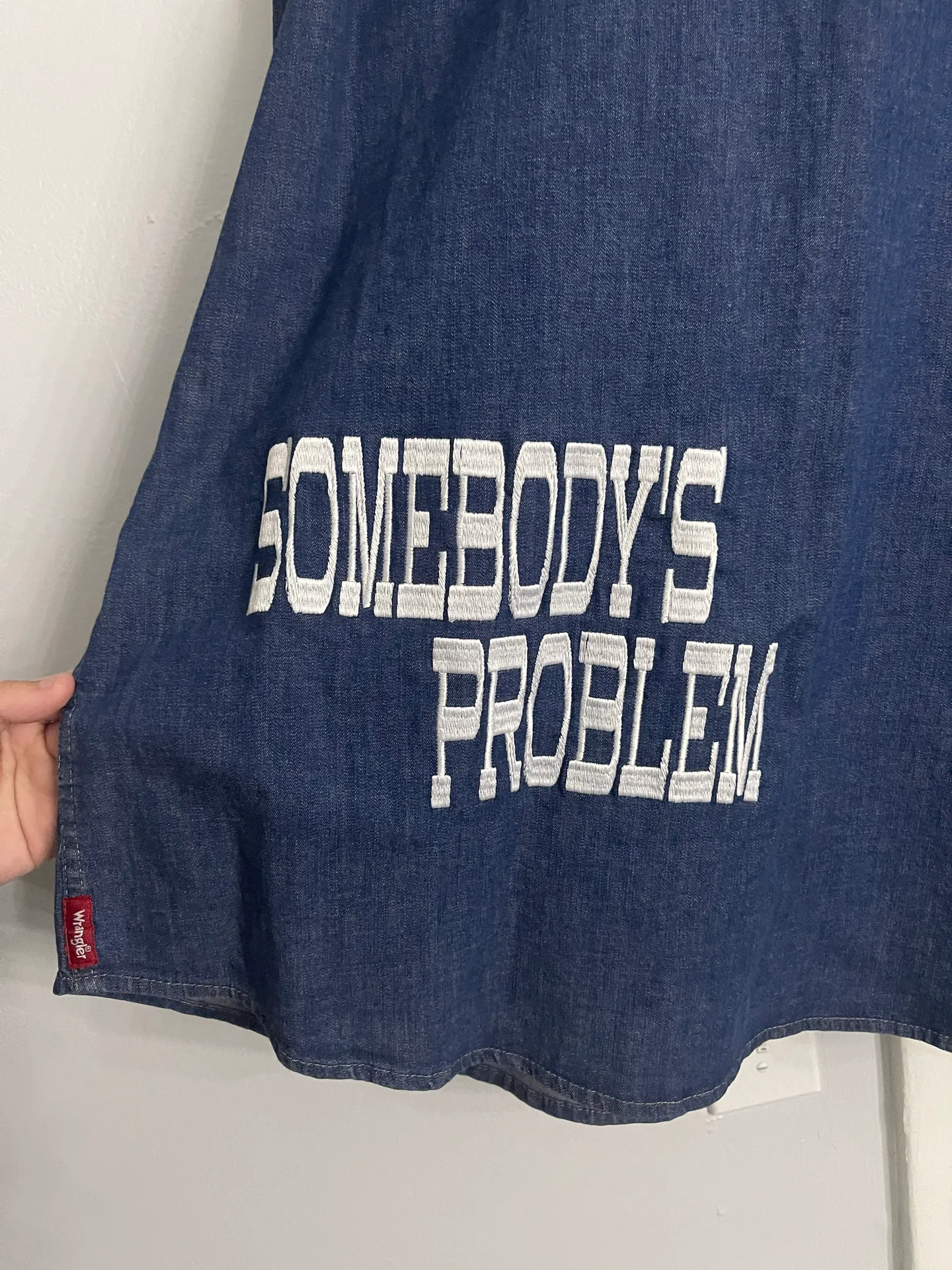 Wrangler Morgan Wallen Denim Button-Up - Image 3