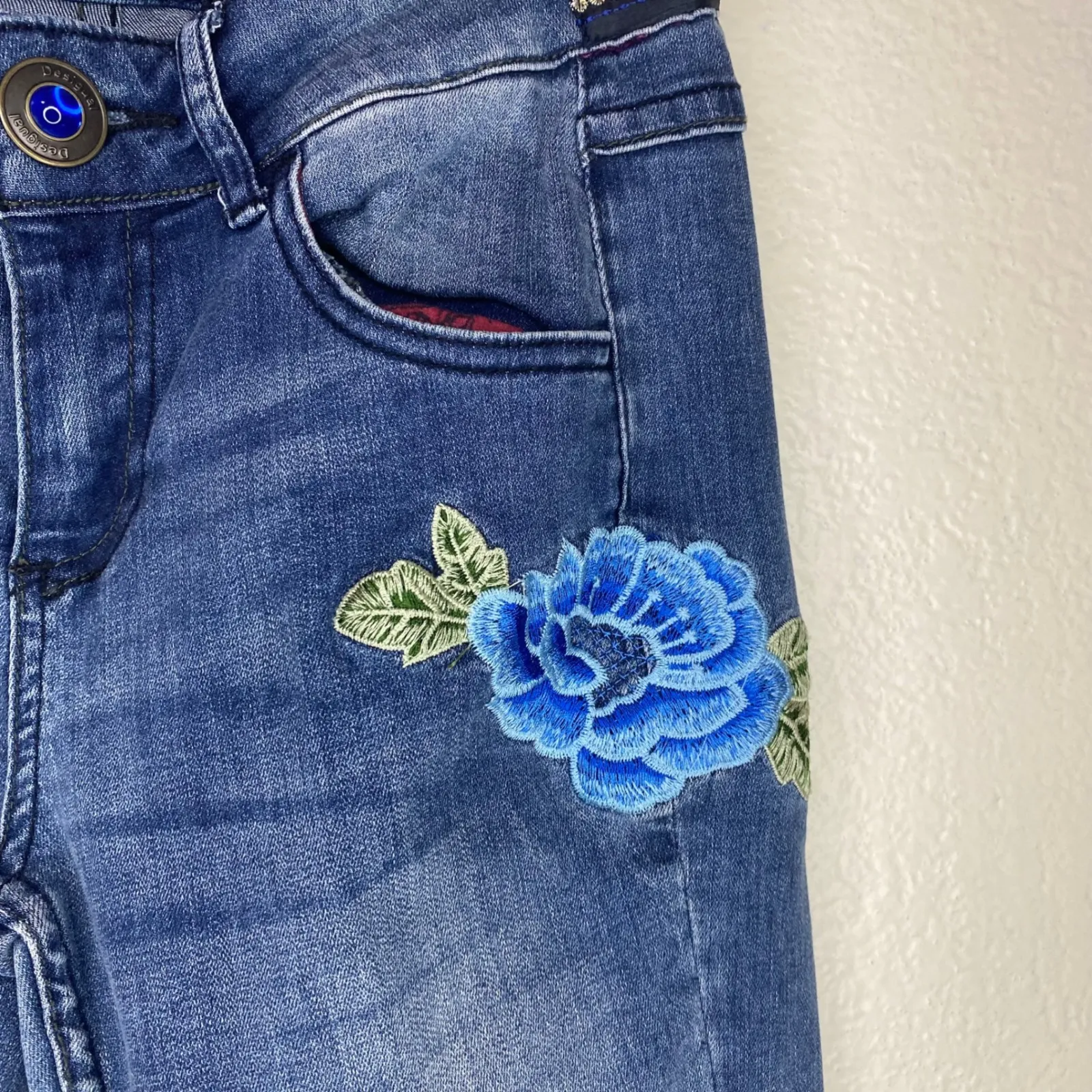 Free People Mari Floral Applique Black Floral Patch Pintuck Tunic Shirt Dress XS - Image 4