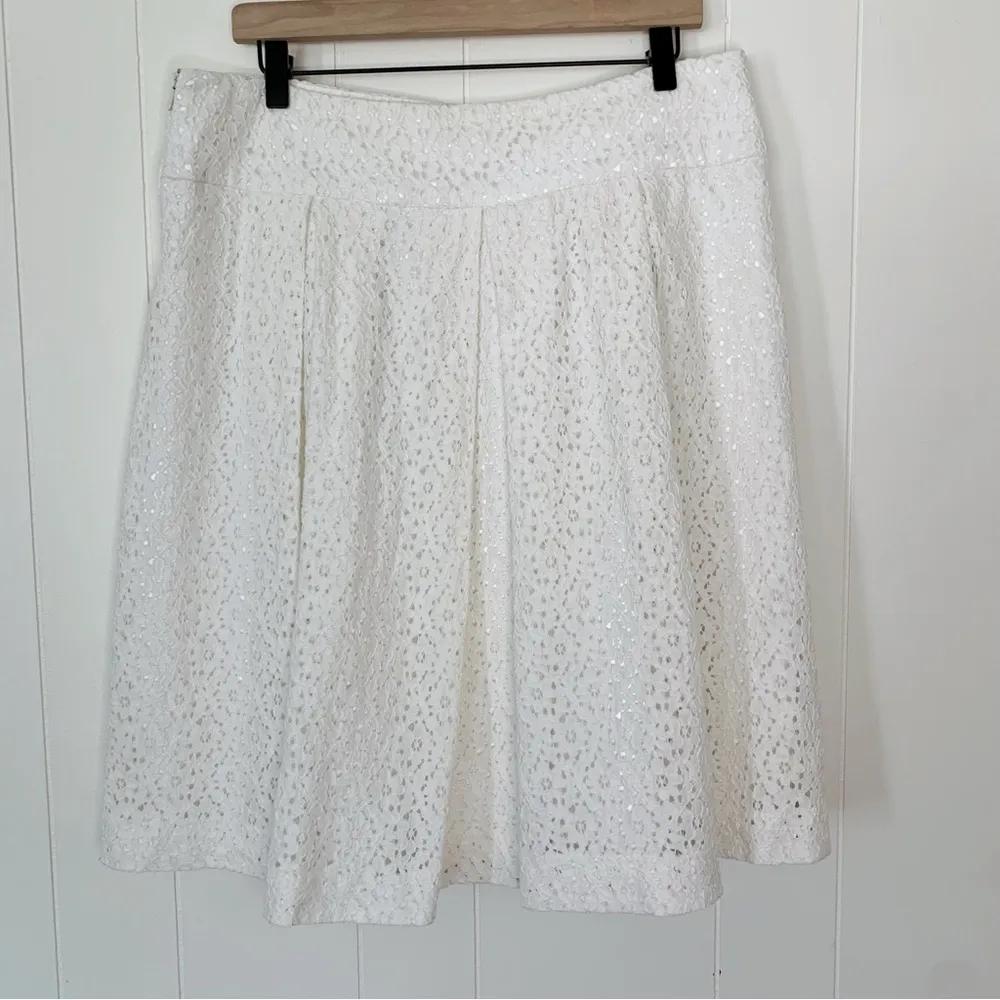 WD.NY White Lace Pleated Skirt 14 - Image 2