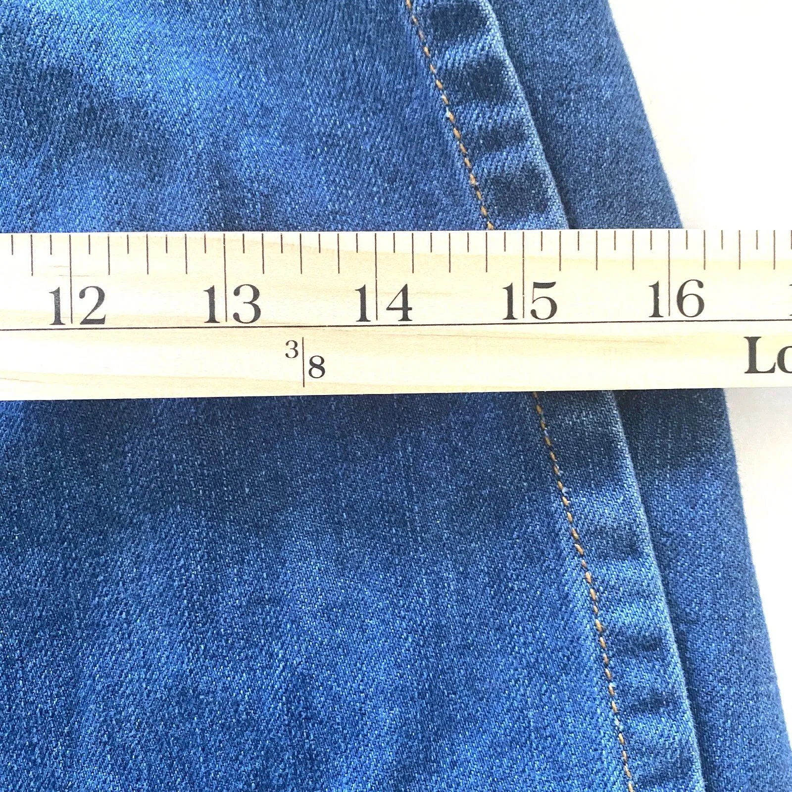 Free People Dream Away Embroidered Denim Wrap Mini Skirt Aztec Cotton Sz 8 - Image 7