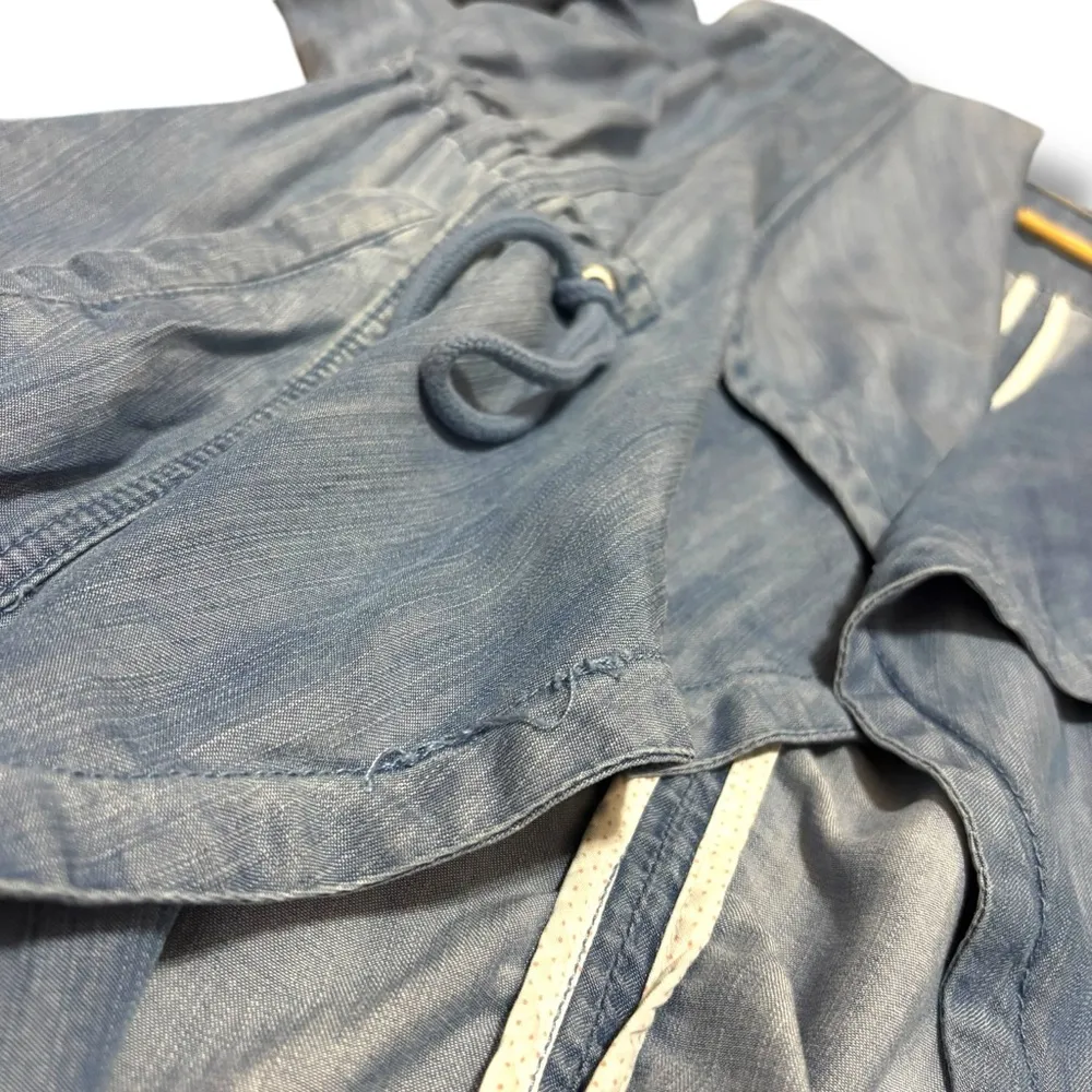 Max Jeans Blue Open Denim Cardigan Duster Jacket - Small - Image 6