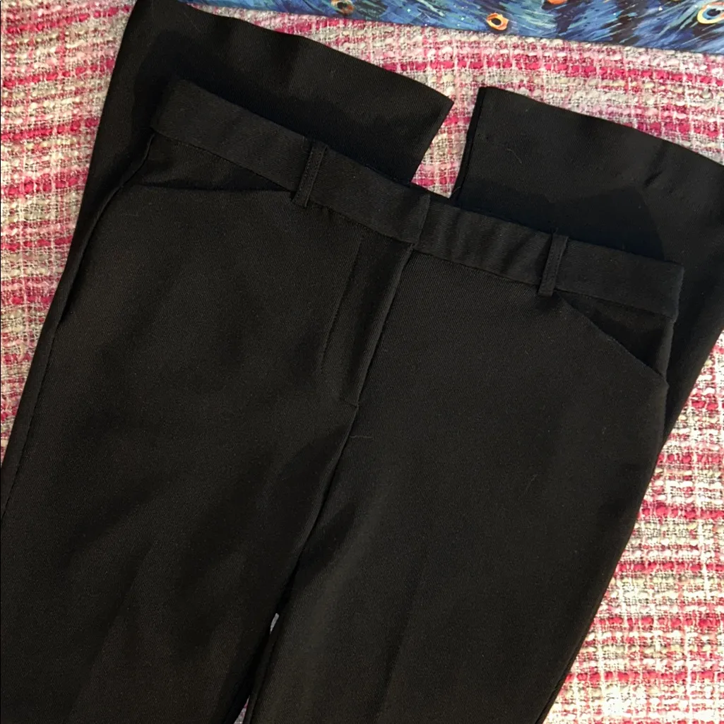Amanda & Chelsea Size 8 Black Boot Leg Trousers - Image 2