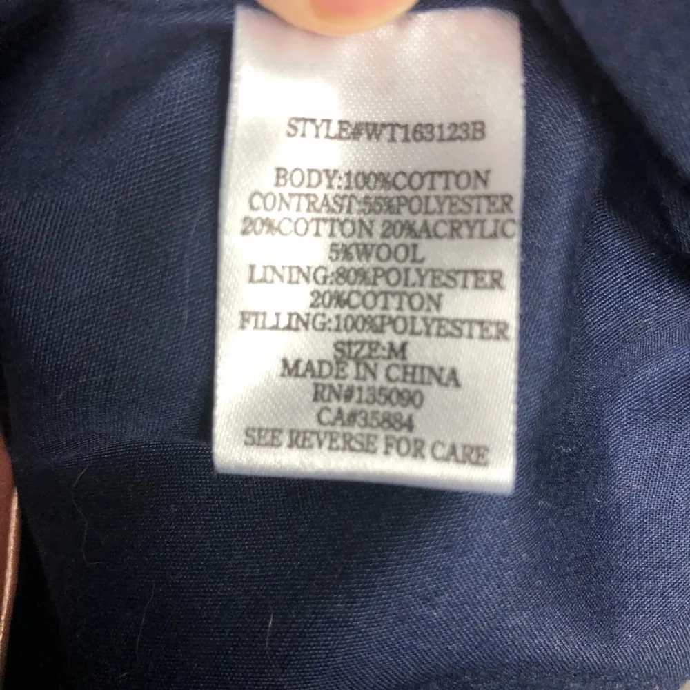 White Crow Wool Blend Snap Front Puffer Vest Size Medium - Image 8