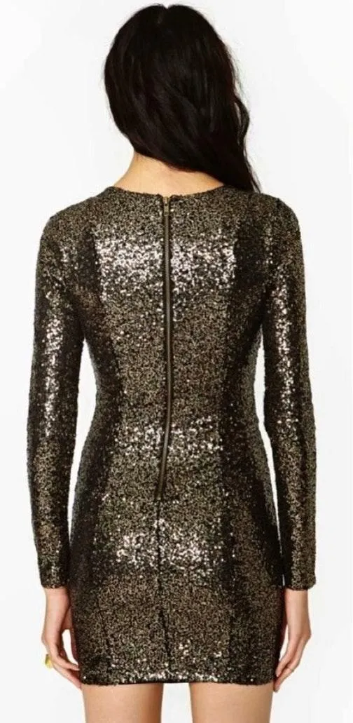 Nasty Gal Golden Hour Sequin Mini Dress - Image 4