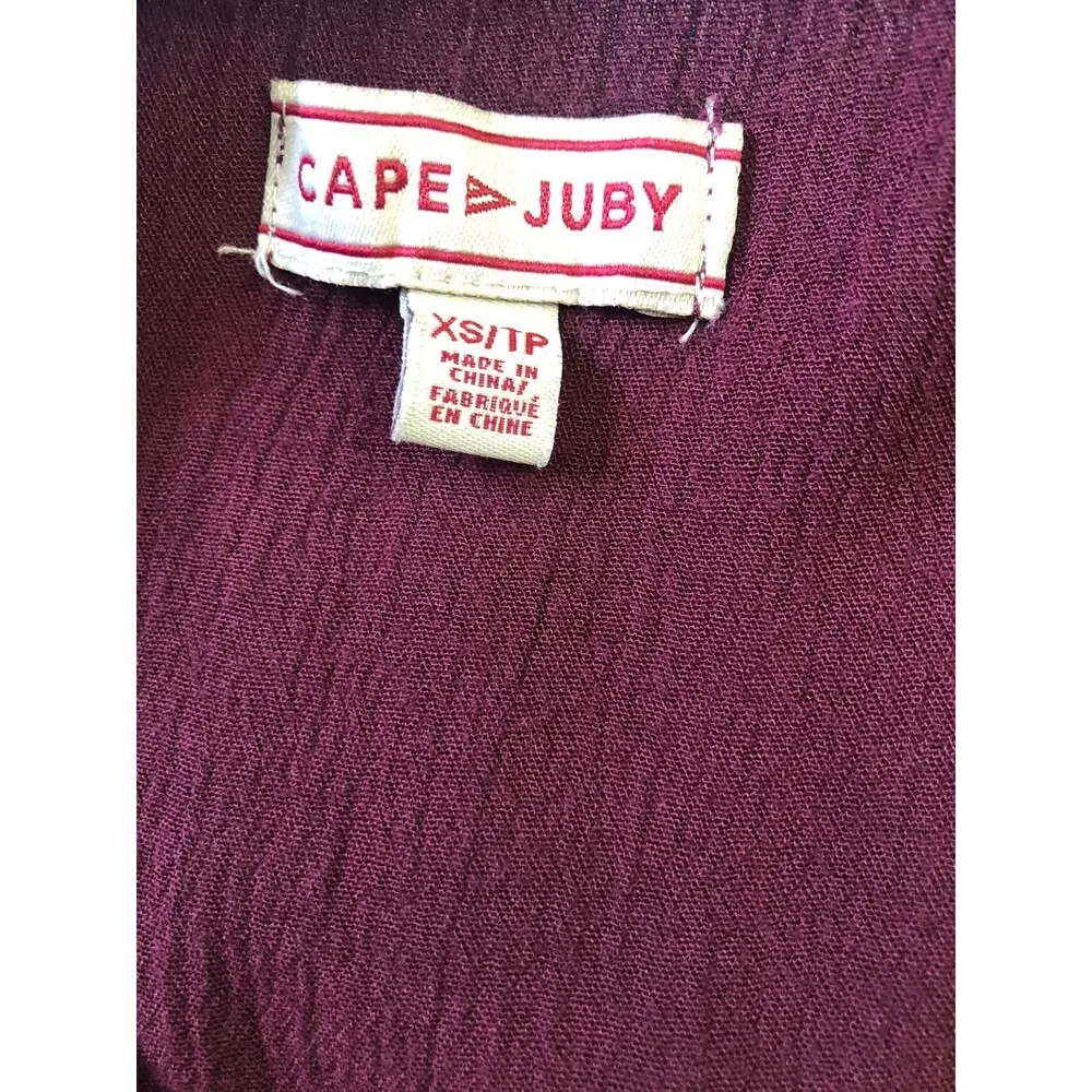 Cape Juby Ruffled V-neck Long Sleeve Crop Top - Image 4