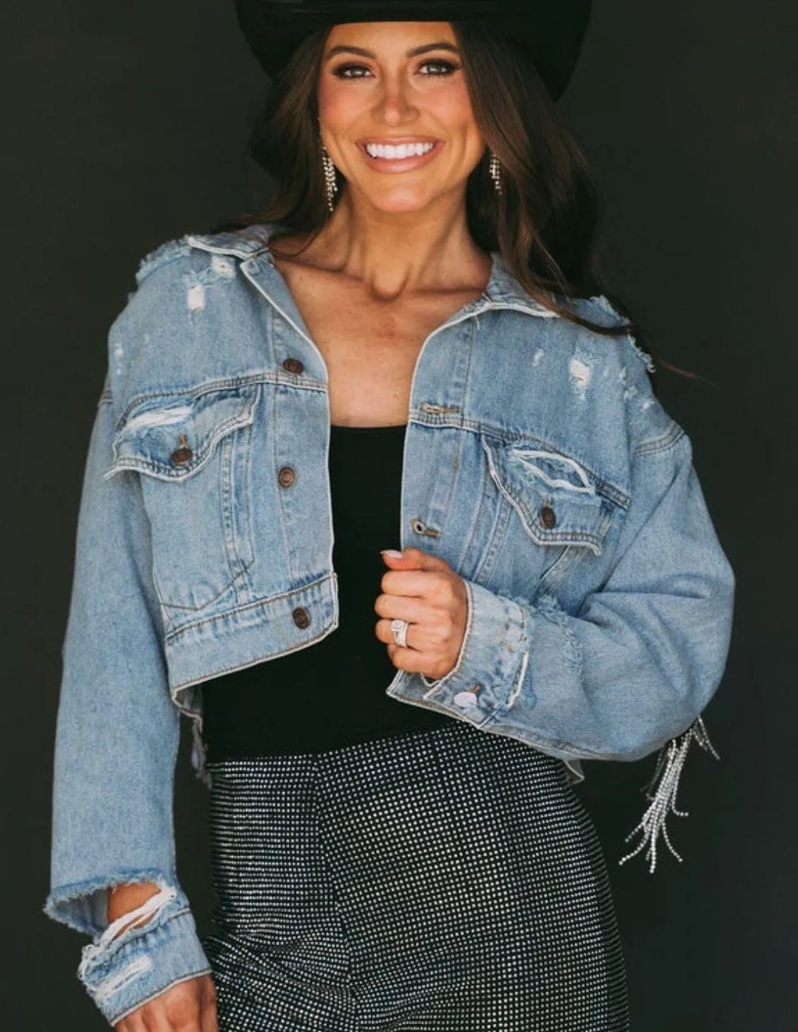 Fringe Jean Jacket - Image 4