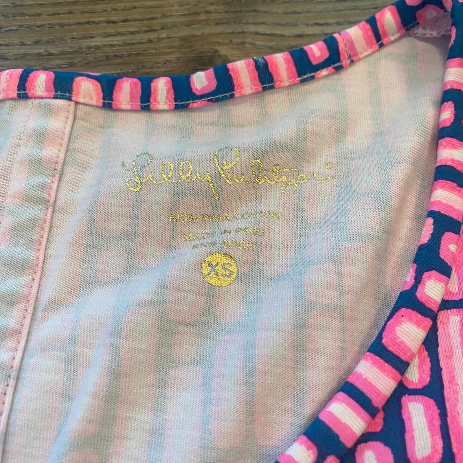 Lilly Pulitzer Pink Blue Mandevilla Slatehouse Beacon Dress Women's size XS - Image 3