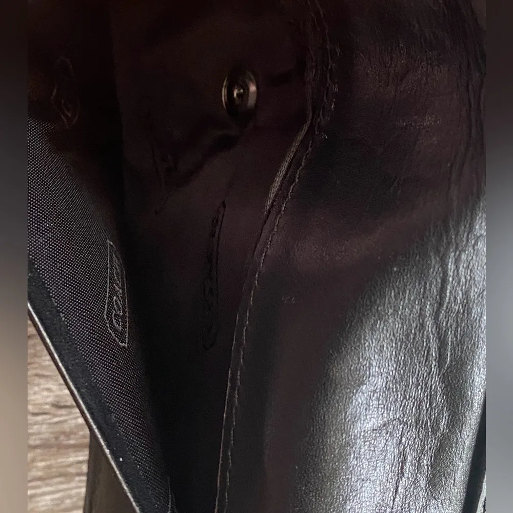 Coach Black Logo Wallet with hole - Image 12