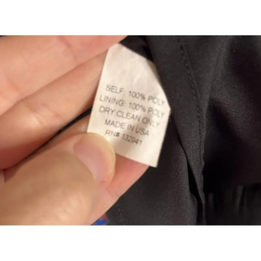 AMANDA UPRICHARD Multicolor Geometric Striped Sequin Satin Tank Top Women's sz S - Image 8