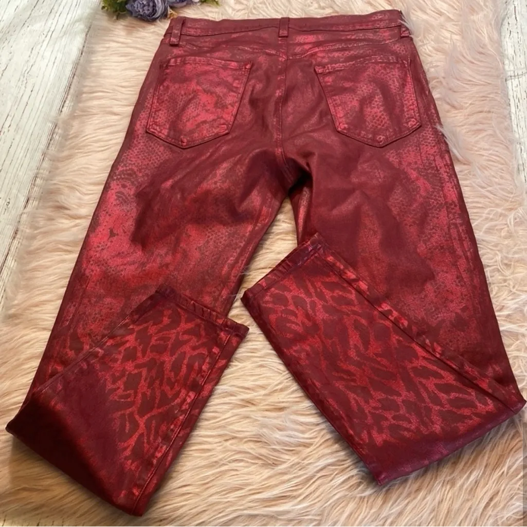 J BRAND Alana Opium Jagged Python Skinny Jeans sz 29 - Image 2