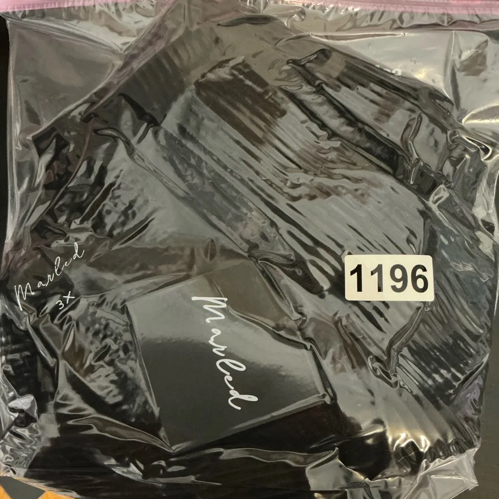 MARBLE Women's Black Ribbed Tank Top Size 3X - Image 5