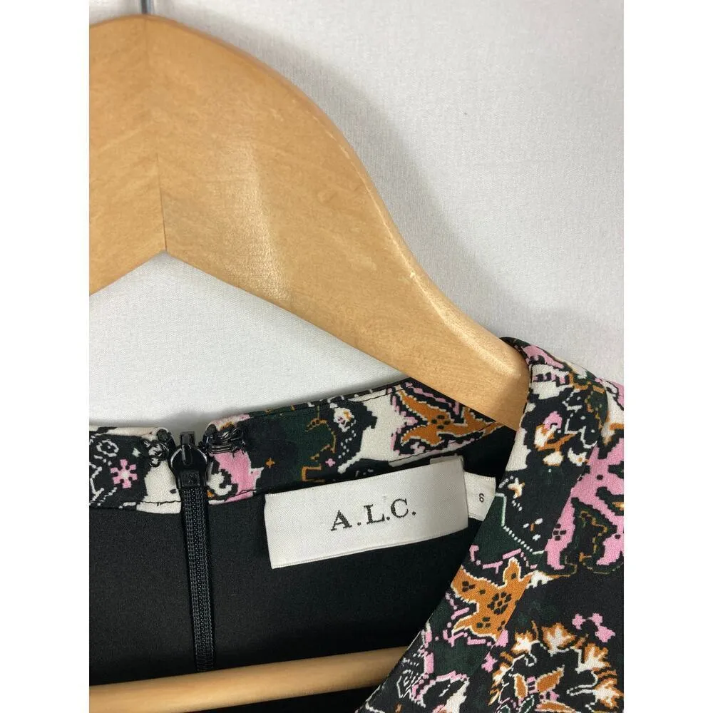 A.L.C Tordi Floral Silk Mini Dress Size 6 - Image 5